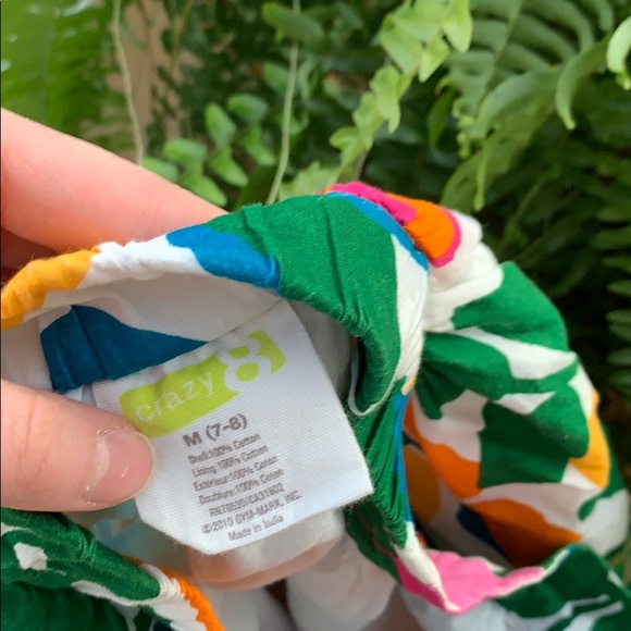 Crazy 8 Mini Skirt, Floral Skirt, Bold Flowers Skirt, Colorful Skirt - Picture 8 of 8